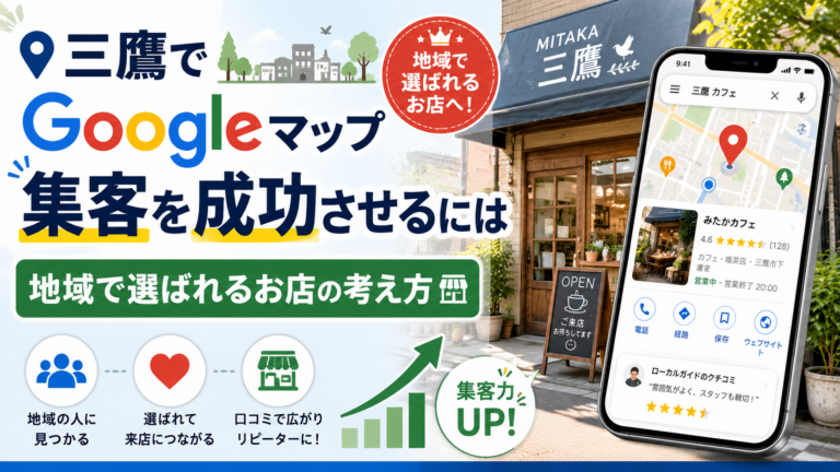 三鷹でGoogleマップ集客を成功させるには｜地域で選ばれるお店の考え方